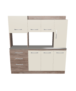 Contemporary Kitchen Cabinet Model - 3D Model