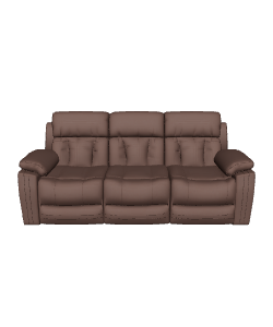 Stylish Leather Sofa 3D Model - 3D Model