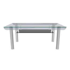 Modern Glass Coffee Table 3D - 3D Model
