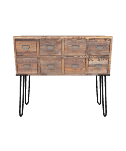 Vintage Wooden Storage Console 3D - 3D Model