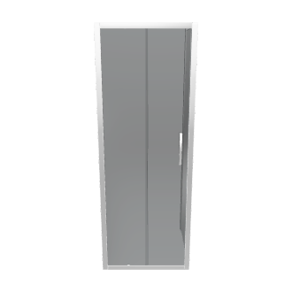 Stylish Glass Shower Door 3D - Interior 3D Model