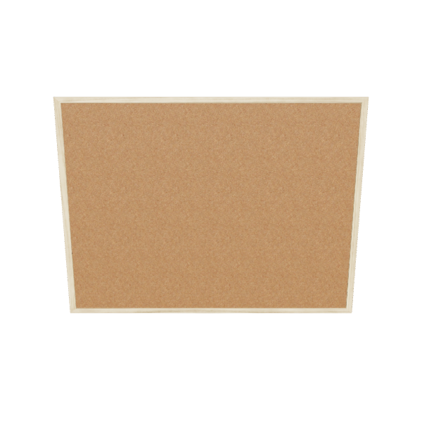 Cork Bulletin Board 3D Model - 3D Model