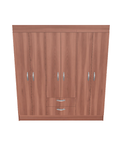 Stylish Wooden Storage Cabinet Model - 3D Model