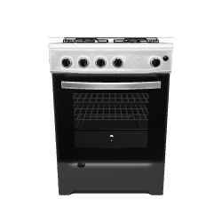 Stylish Kitchen Gas Oven Model - 3D Model