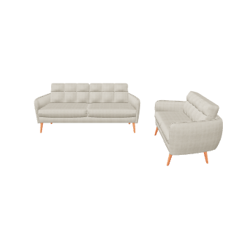 Stylish Sofa Set 3D Model - 3D Model
