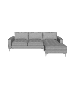 Stylish Modern Sectional Sofa - 3D Model