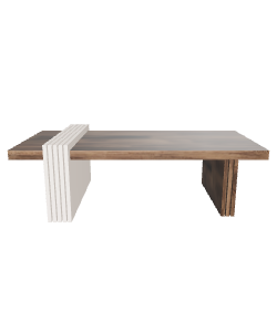Contemporary Wooden Coffee Table 3D - 3D Model