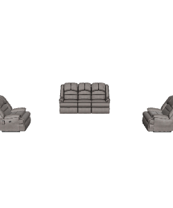 Contemporary Reclining Sofa Set - Furniture 3D Model