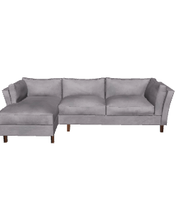Modern Grey Sofa 3D Model - 3D Model