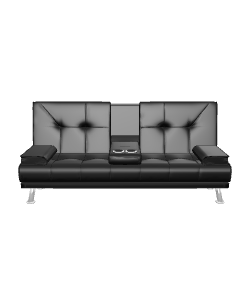 Futón Lounge Negro 3D Model - 3D Model