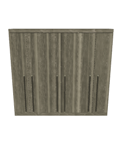 Stylish Wooden Panel Divider 3D - Interior 3D Model