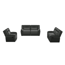 Stylish Reclining Sofa Set 3D - 3D Model
