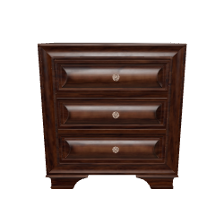 Classic Wooden Nightstand Model - Furniture 3D Model