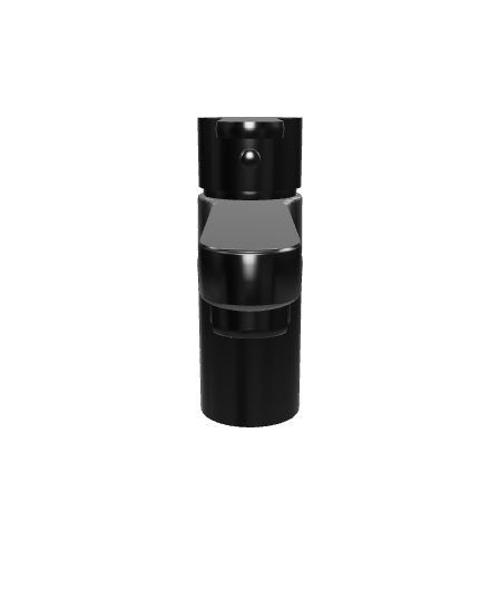 Sleek Black Spray Bottle 3D - 3D Model