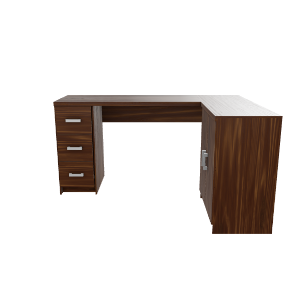 Stylish Office Desk 3D Model - Furniture 3D Model