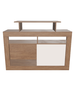 Contemporary Wooden Console Table 3D - 3D Model
