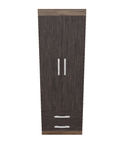 Stylish Wooden Wardrobe Model - Furniture 3D Model