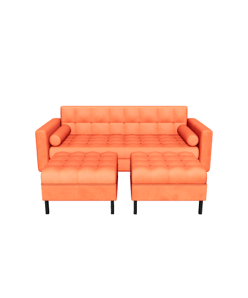 Stylish Modern Sofa Set 3D - 3D Model