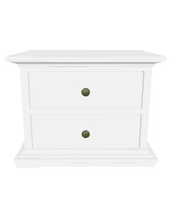 Elegant Two-Drawer Nightstand 3D - 3D Model