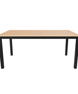 Minimalist Wooden Table 3D Model - 3D Model