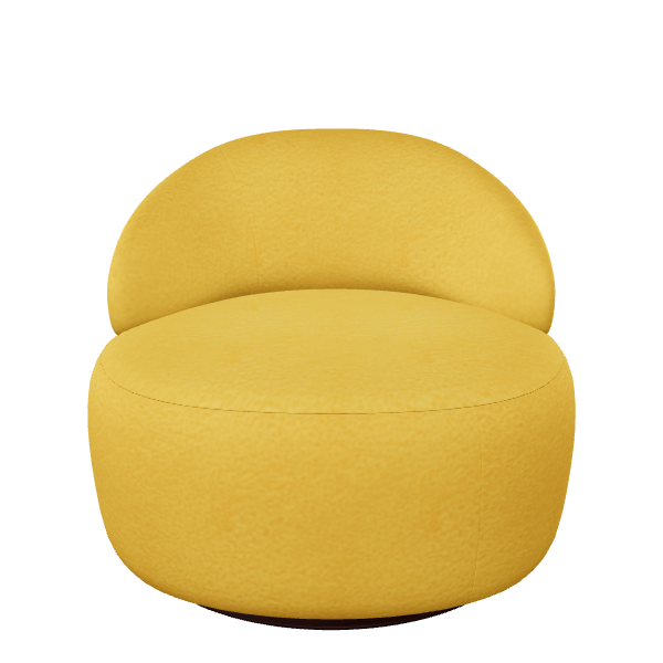 Stylized Yellow Lounge Chair 3D - 3D Model