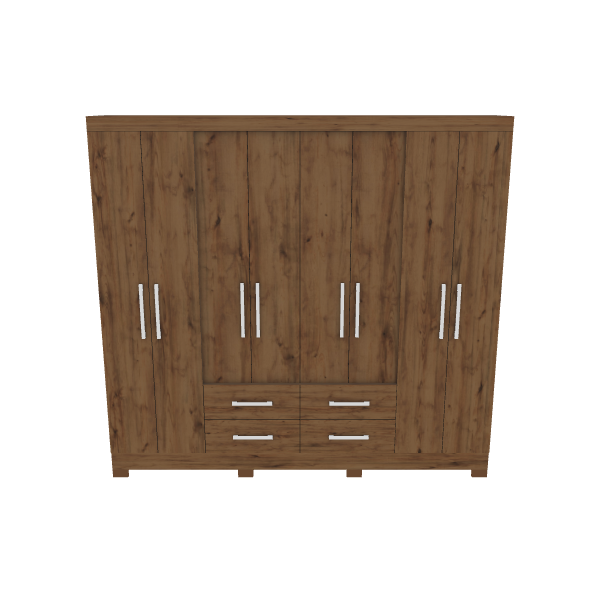 Contemporary Wooden Storage Cabinet 3D - Furniture 3D Model