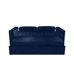 Sofá Cama Málaga Blue 3D Model - 3D Model