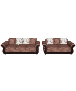Elegant Sofa Set 3D Model - 3D Model