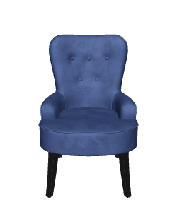 Stylish Fabric Accent Chair 3D - 3D Model