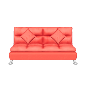 Stylish Red Sofa Chair 3D - 3D Model