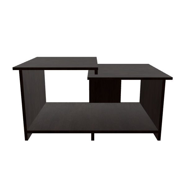 Contemporary Wooden Coffee Table 3D - 3D Model