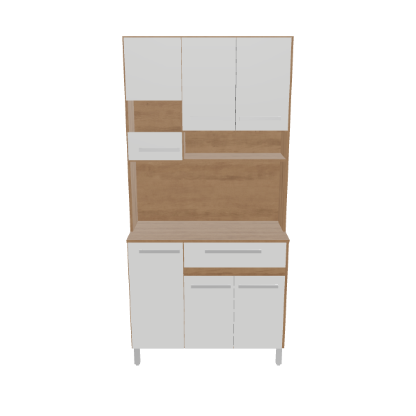 Stylish Kitchen Cabinet 3D Model - 3D Model