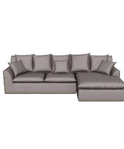 Modern Fabric Sofa 3D Model - 3D Model