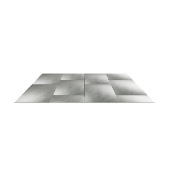 Stylish Metal Tile Floor Model - 3D Model