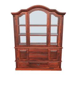 Vintage Display Cabinet 3D Model - 3D Model