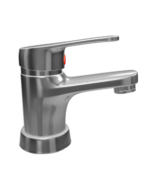 Stylish Kitchen Faucet 3D Model - 3D Model