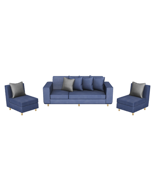 Living Room Sofa Set 3D - 3D Model