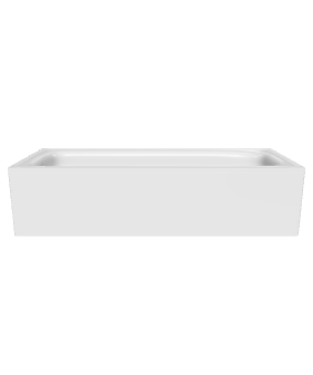 Stylish Rectangular Bathtub Model - 3D Model