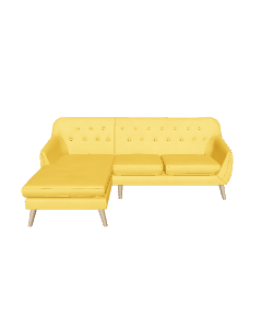 Stylish Yellow Sectional Sofa 3D - 3D Model