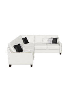 Stylish L-Shaped Sofa 3D - 3D Model