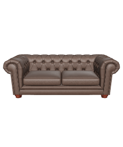 Elegant Leather Sofa 3D Model - 3D Model
