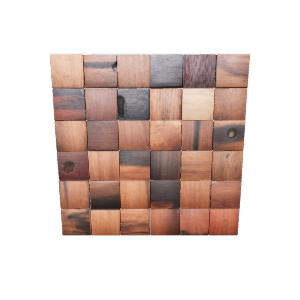 Stylish Wooden Wall Art Model - Interior 3D Model