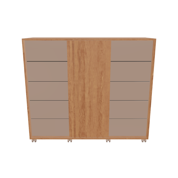 Stylish Wooden Storage Cabinet Model - Furniture 3D Model