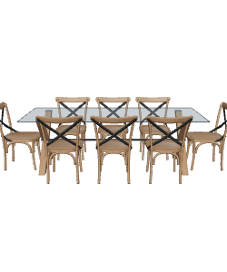 Elegant Dining Table Set 3D - Furniture 3D Model