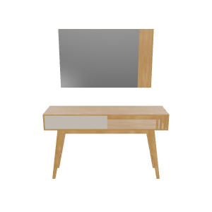 Modern Console Table with Mirror 3D - Interior 3D Model