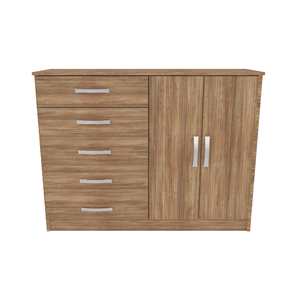 Modern Wooden Storage Cabinet 3D - 3D Model