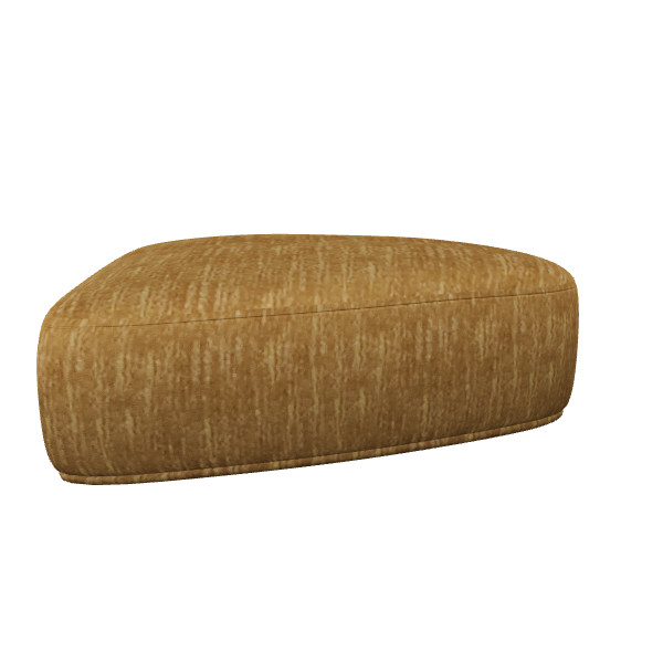 Stylish Fabric Ottoman Model - 3D Model