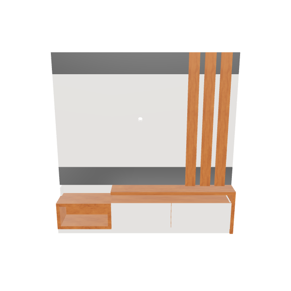 Stylish Modern Media Unit 3D - 3D Model