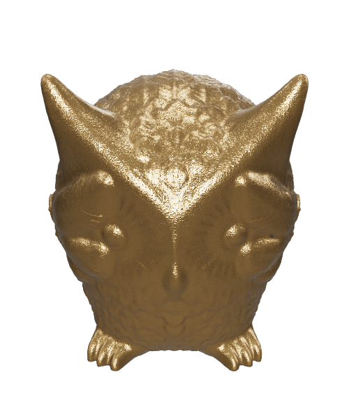 Stylized Owl Figurine 3D Model - Animals 3D Model