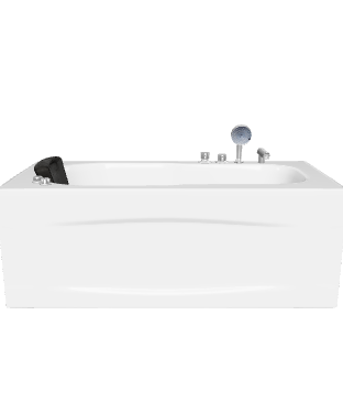 Rectangular Whirlpool Bathtub 3D Model - 3D Model